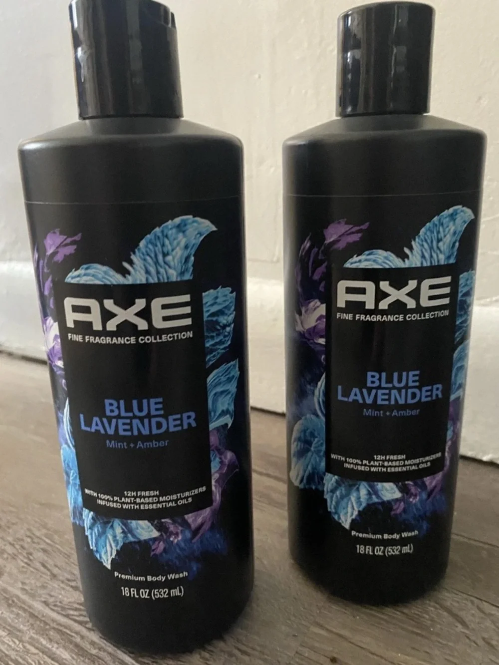 Axe Fine Fragrance Collection Men's Body Wash Blue Lavender, 18 oz-2 Pack
